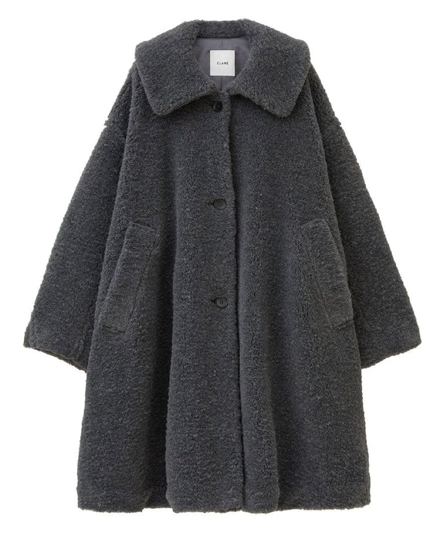 ジャケット・アウター CLANE VOLUME FLARE BOA COAT