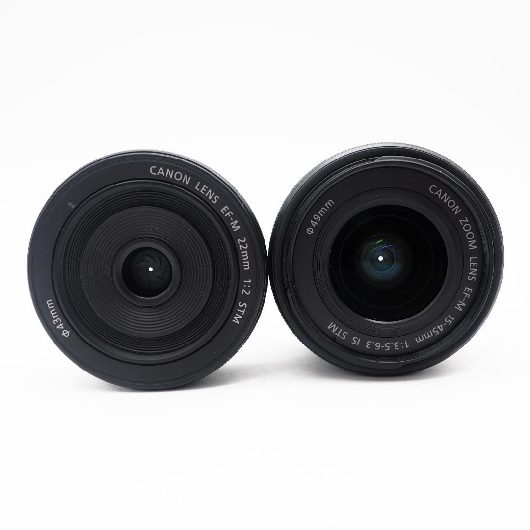 ショット数1000回未満✨ Canon Eos Kiss M ダブルレンズキット