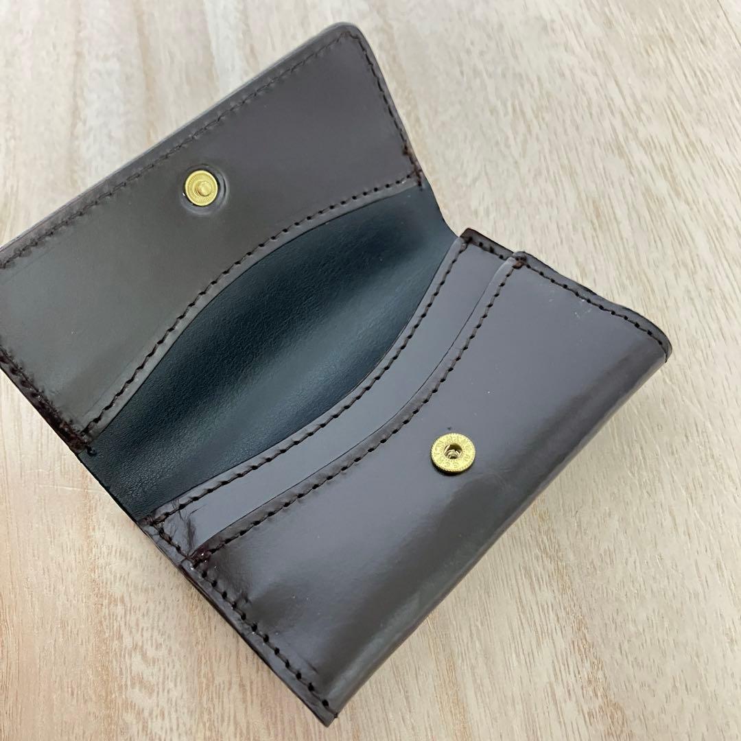 訳あり美品✨グレンロイヤル✨スコットランド✨カードケース✨名刺✨ダークブラウン