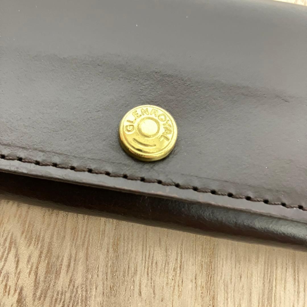訳あり美品✨グレンロイヤル✨スコットランド✨カードケース✨名刺✨ダークブラウン
