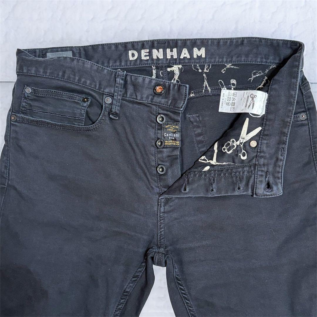 カラス デンハム RAZOR ルーマニア製 W32 L34 ブラック