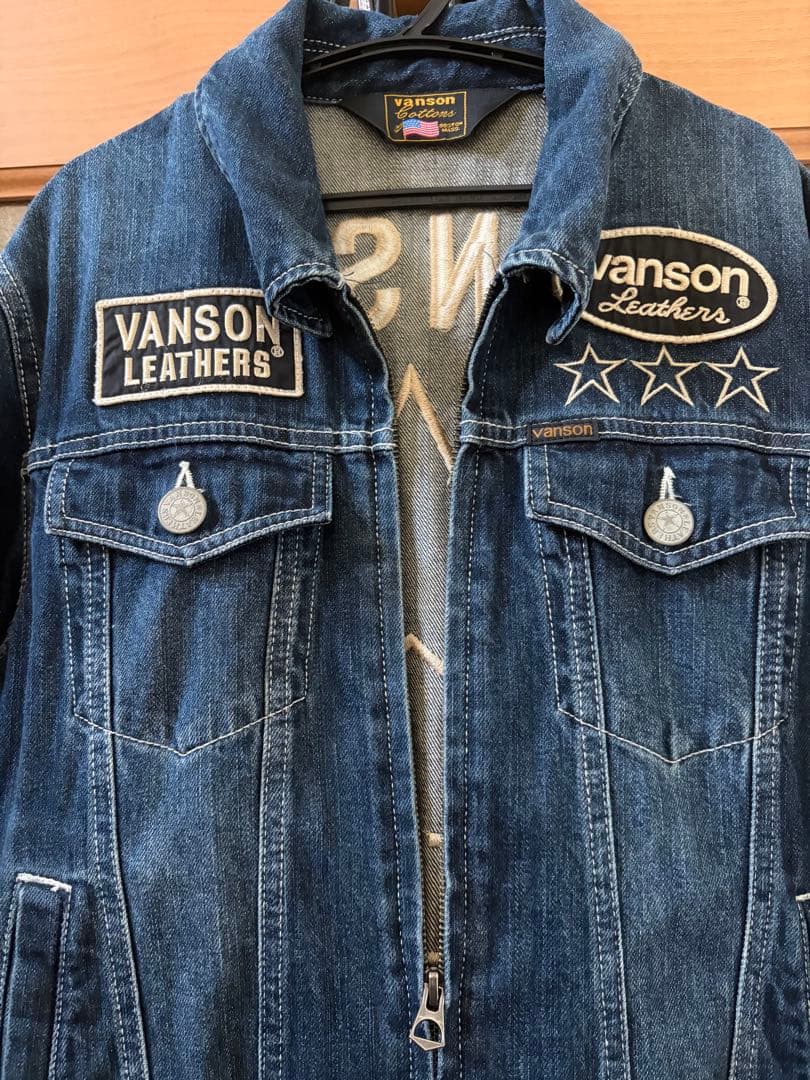 VANSONデニムつなぎ オールインワン