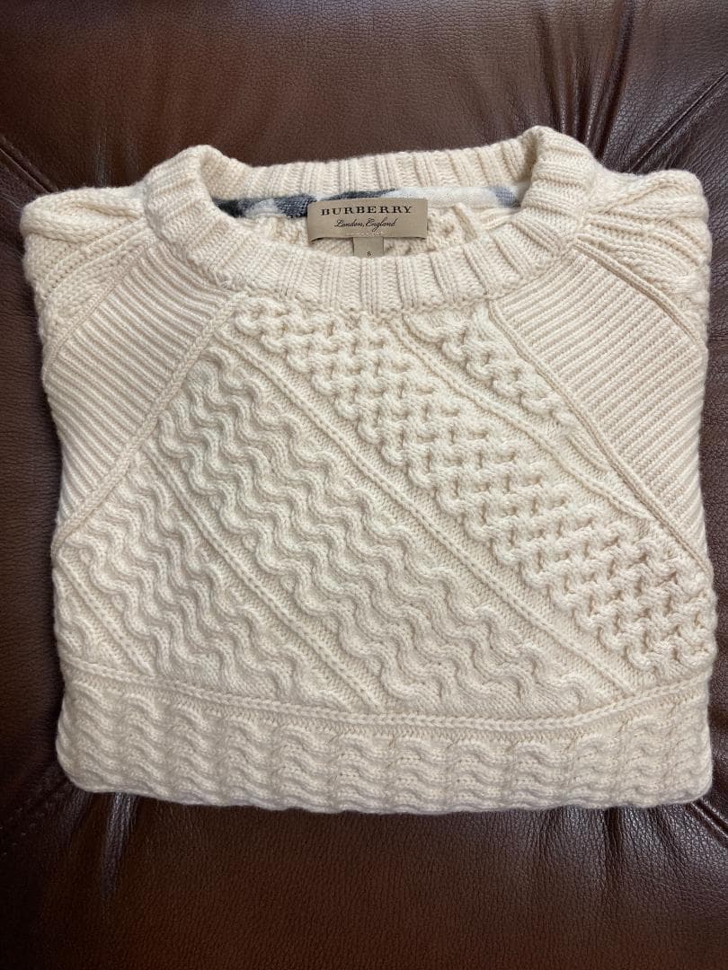 BURBERRY ウールカシミヤ セーター ニット サイズS 美品 バーバリー