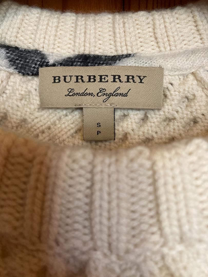 BURBERRY ウールカシミヤ セーター ニット サイズS 美品 バーバリー