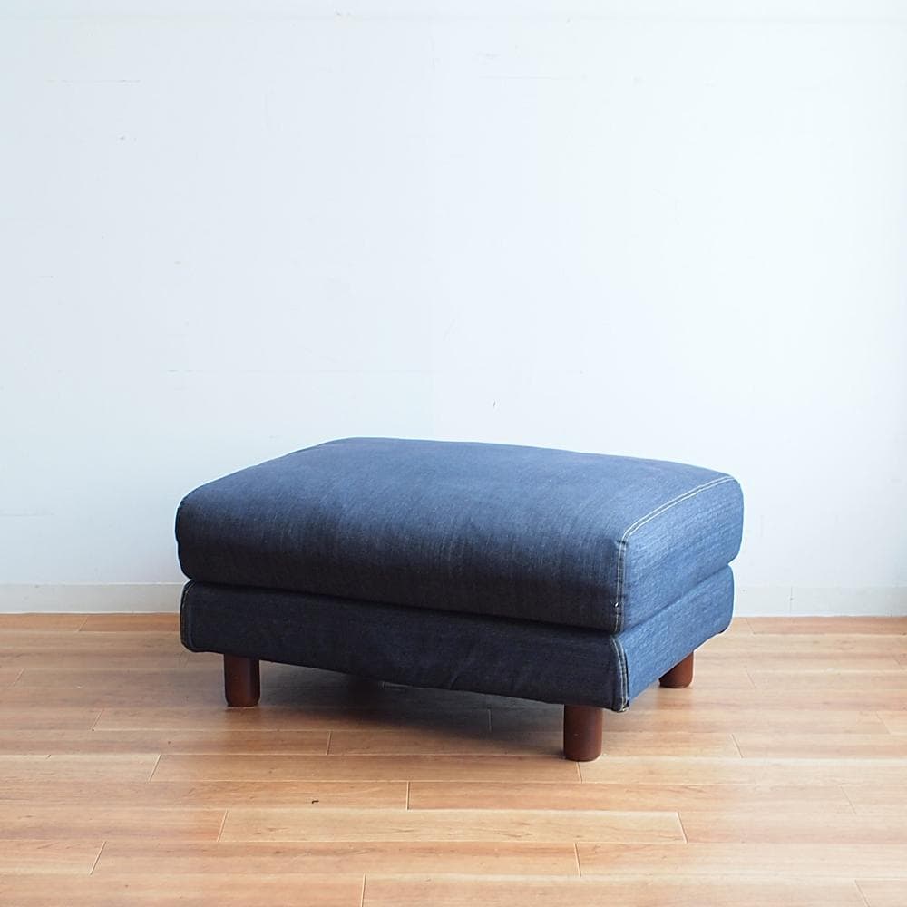 無印良品/MUJI デニム オットマン スツール