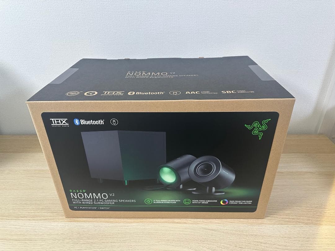 【新品・未開封】RAZER NOMMO V2 ゲーミングスピーカー
