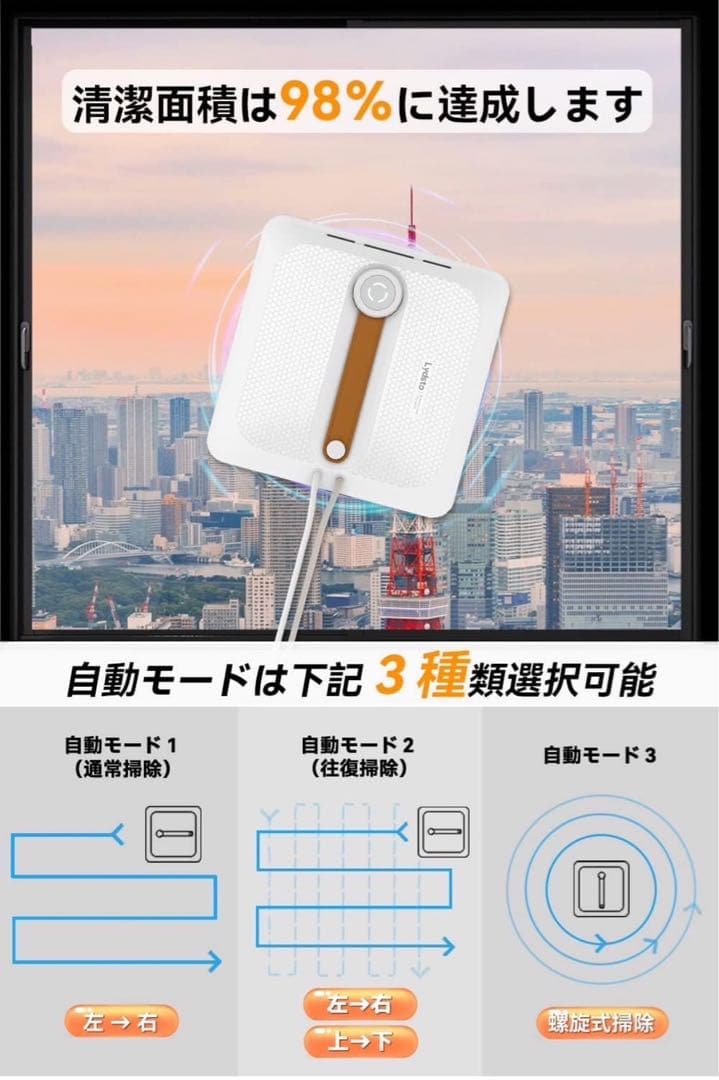 窓拭き　ロボット　窓掃除ロボット 窓拭きロボット 自動窓拭きロボット 真空吸着