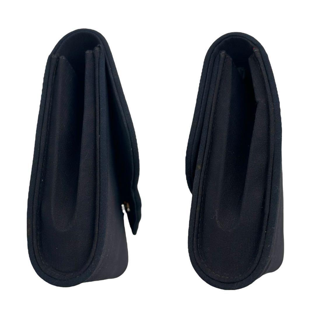 良品 778 グッチ クラッチバッグ インターロック ナイロン ネイビー