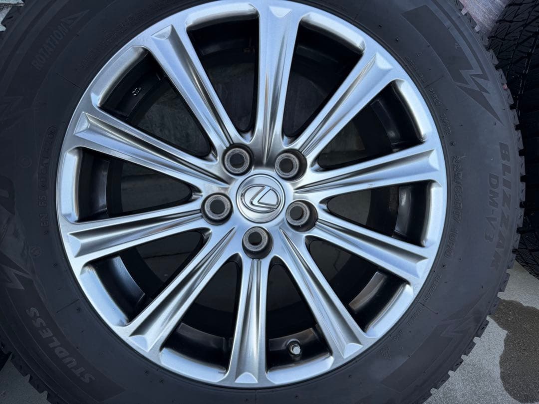 レクサス　NX 純正　17インチ スタッドレスホイールセット　空気センサー付き