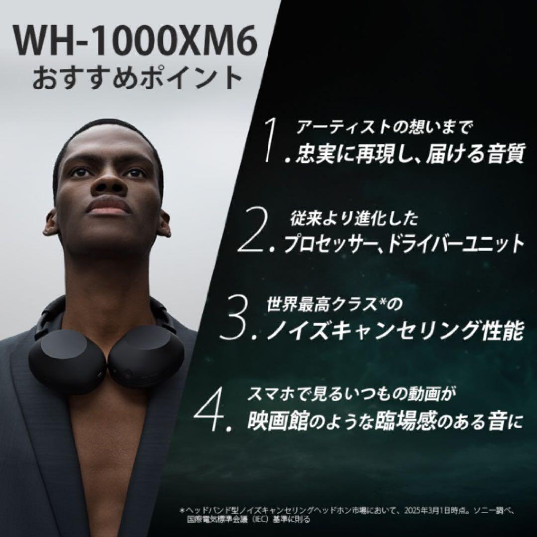 【ほぼ新品】SONY WH-1000XM6 美品
