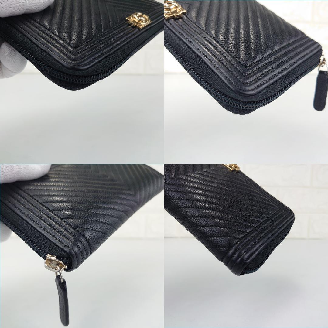 【morishoさま用】ボーイシャネル　ラウンドファスナー長財布　1210