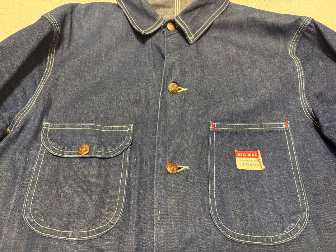 極上 60s ビッグマック カバーオール デニム 42相当 BIG MAC XL