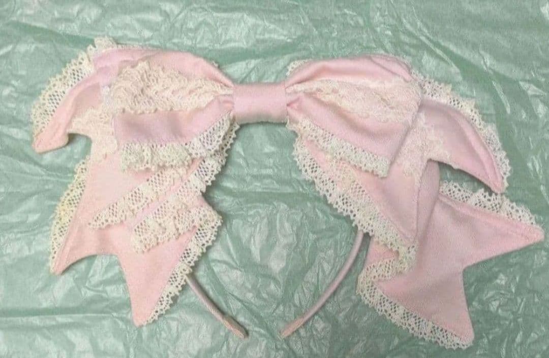 旧タグ　ボリュームリボンカチューシャ　懐古　ベイビーザスターズシャインブライト