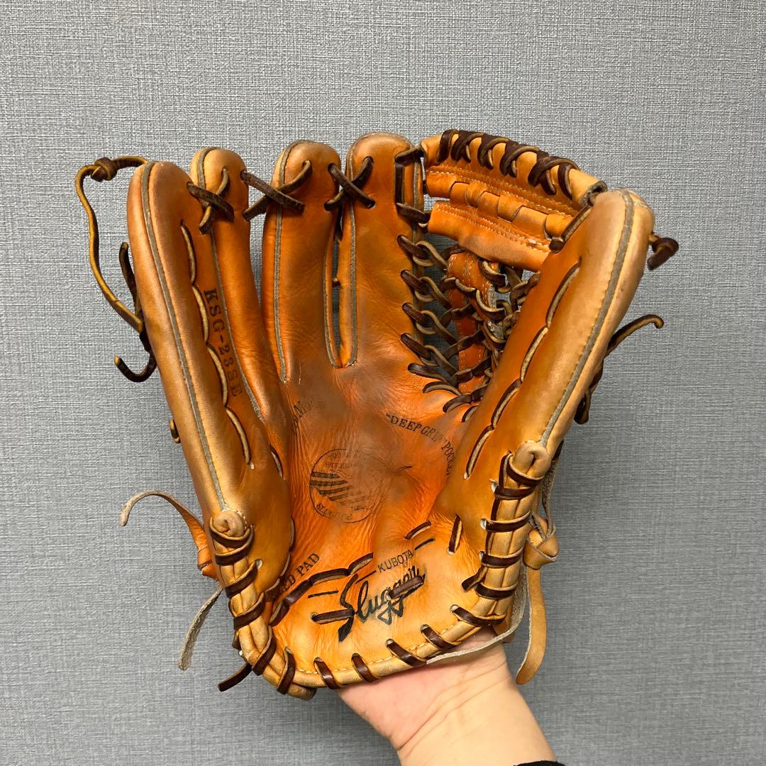 1210 スラッガー 型抜群 即戦力 硬式 外野手用グローブ 左投げ