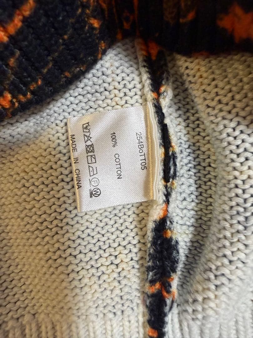 BoTT × VERDYニットセーター BLACK x ORANGE (S)