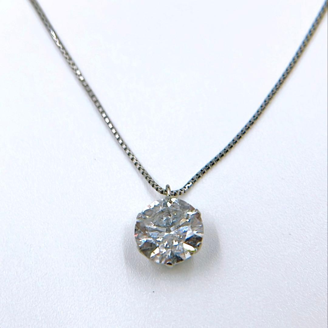 トップ Pt900 ダイヤモンド 1.383ct ネックレス Pt850