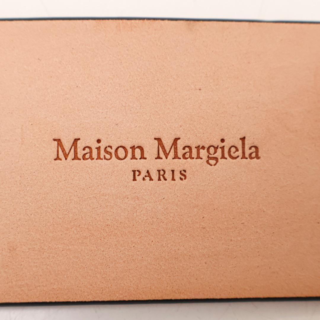 H2588P◾️メゾンマルジェラ　ブラックレザーベルト