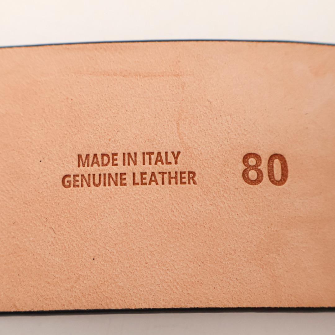 H2588P◾️メゾンマルジェラ　ブラックレザーベルト