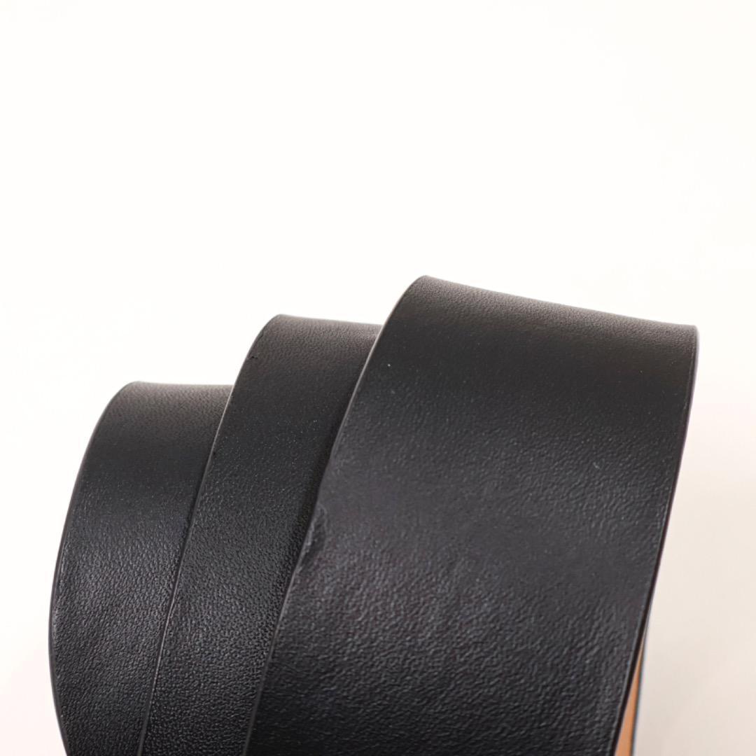 H2588P◾️メゾンマルジェラ　ブラックレザーベルト