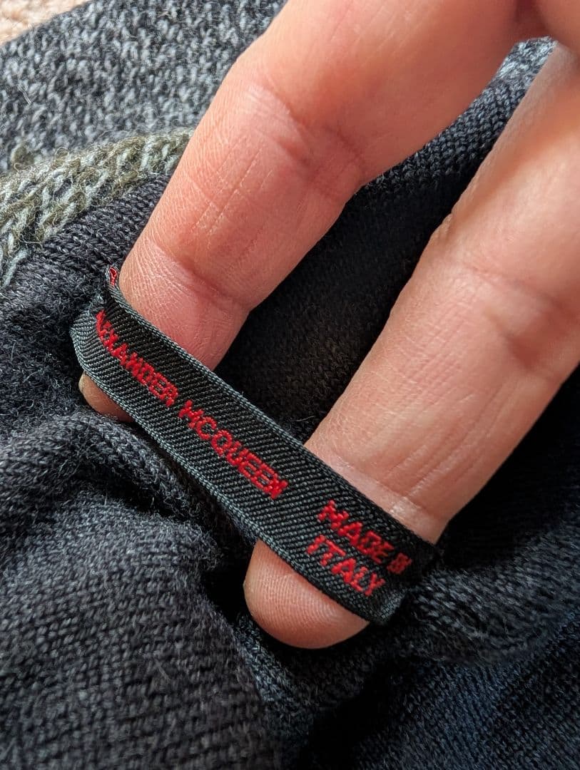 アレキサンダーマックイーン　バケットハット　迷彩　カモフラ　ウール　カシミヤ