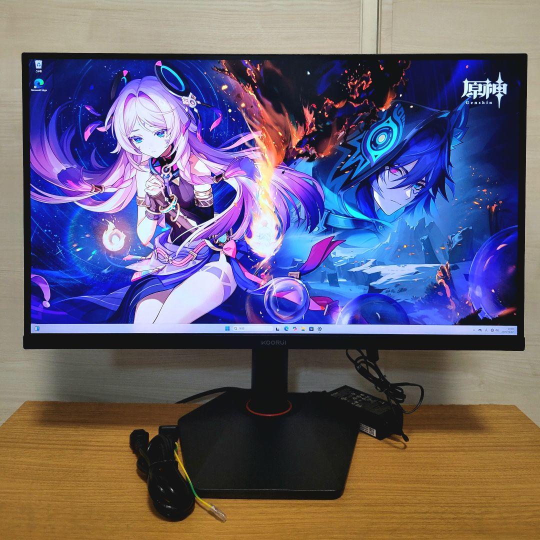 にら　美品　KOORUI 27インチ 4Kゲーミングモニター 320Hz