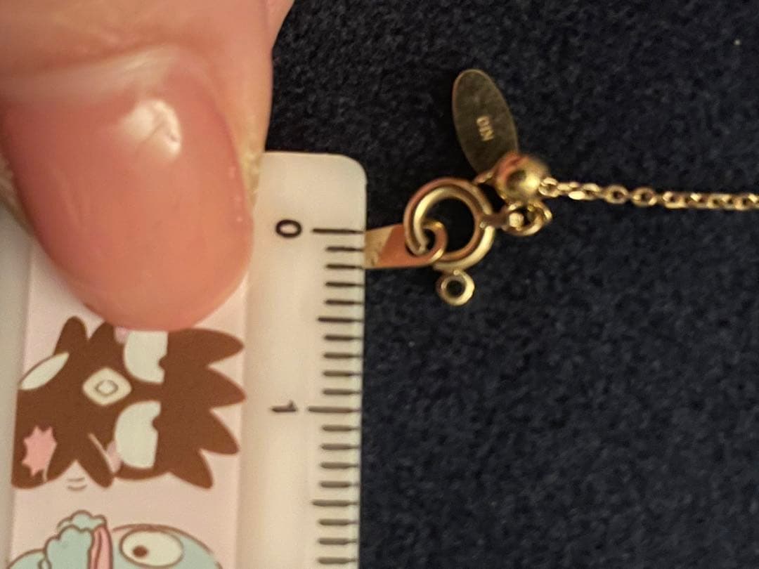 agete K10 80cm チェーンロングネックレス