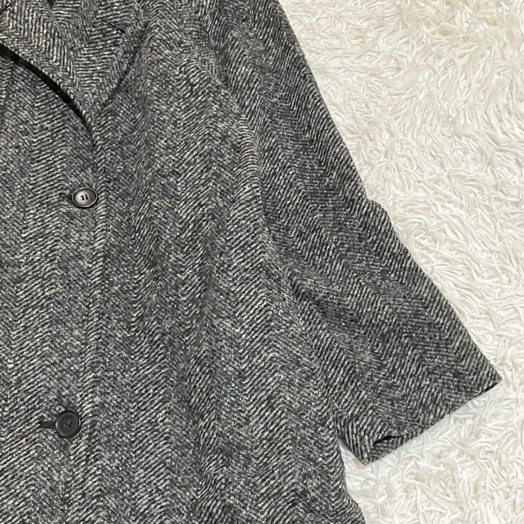 スピックアンドスパン ダブルスライバーヘリンボーンコート ３８