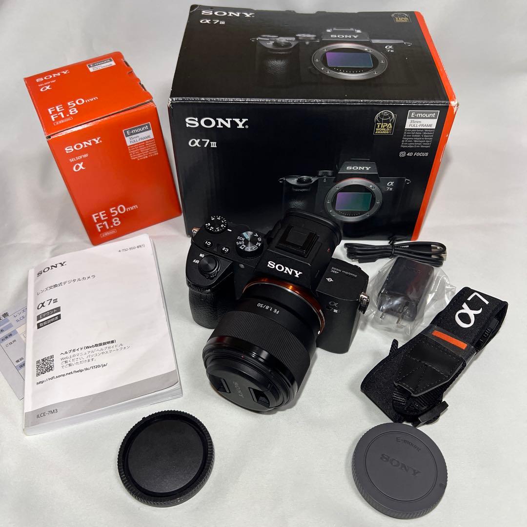 SONY α7 III ミラーレス一眼 + FE 50mm F1.8