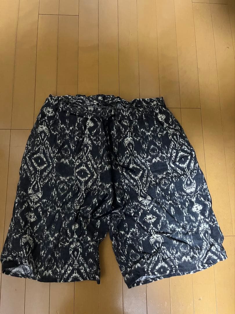 NigelCabournナイジェルケーボンリネンショートパンツトライバル