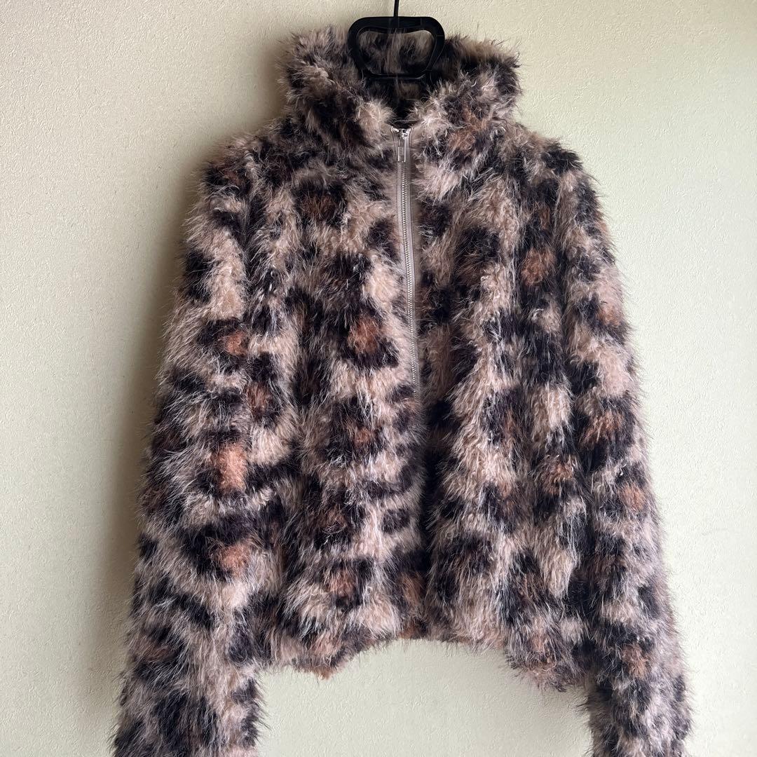 JEANASIS ファーブルゾン　レオパード柄