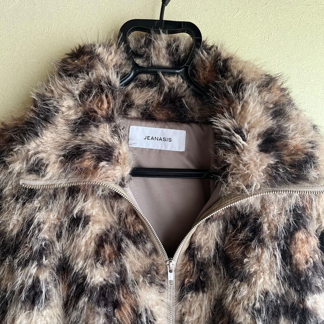 JEANASIS ファーブルゾン　レオパード柄