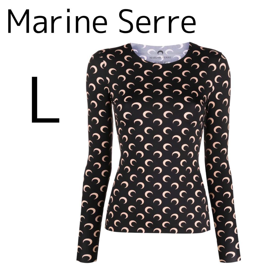 Marine Serre 長袖 プリントトップス