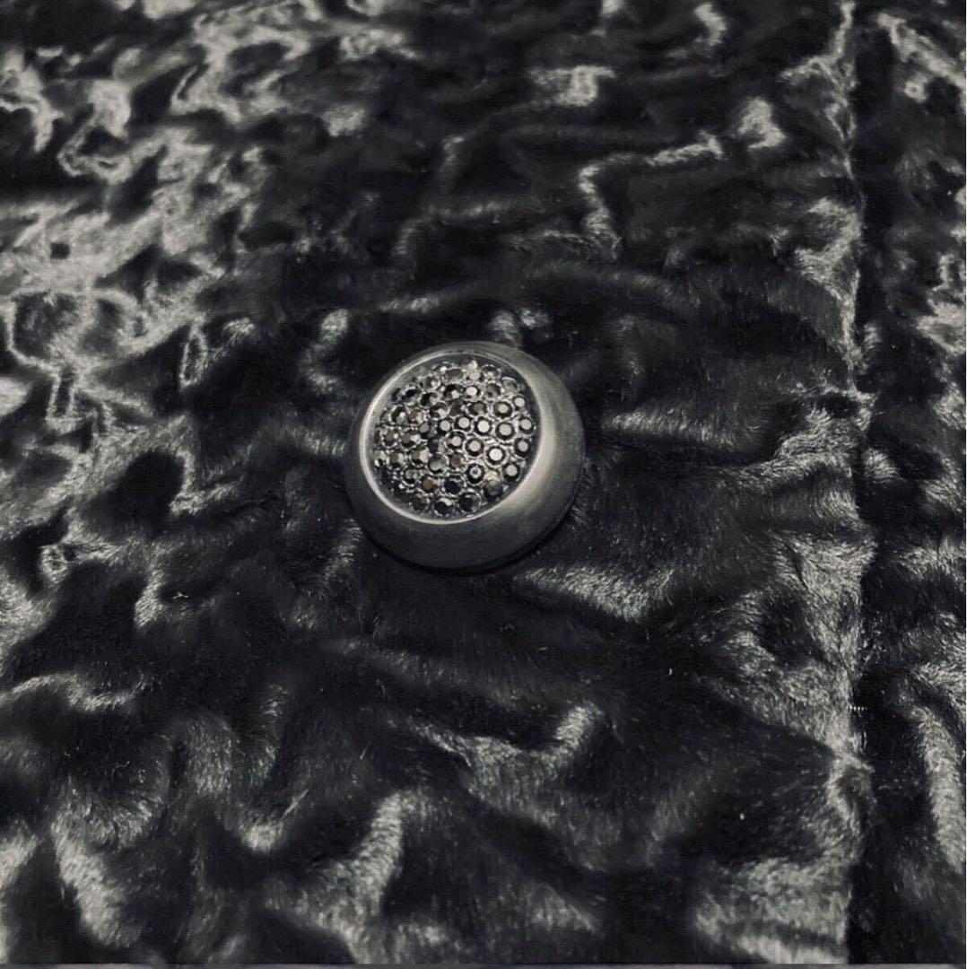 【美品】Nakamura Fur ミンク ラム ファーコート ロングコート 黒