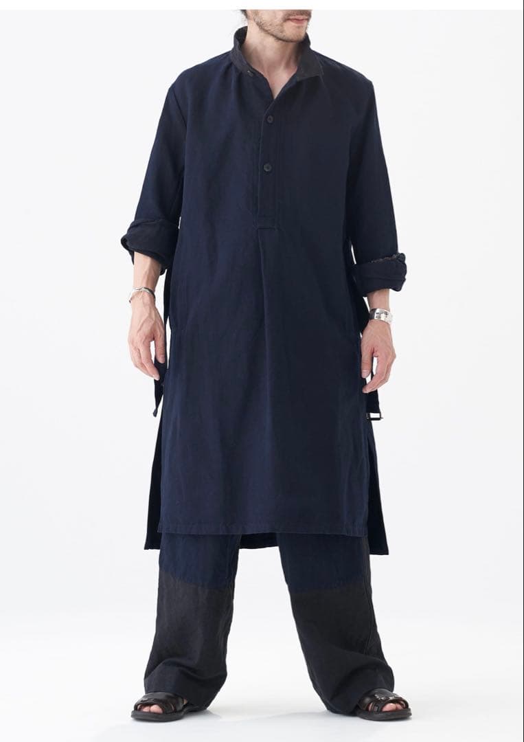 sus sous インディゴ ロングスモッグ 西谷期