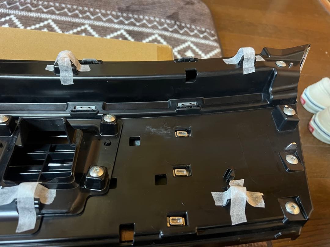 スズキ スペーシアカスタムMK53Sフロントグリル クローム/ブラック