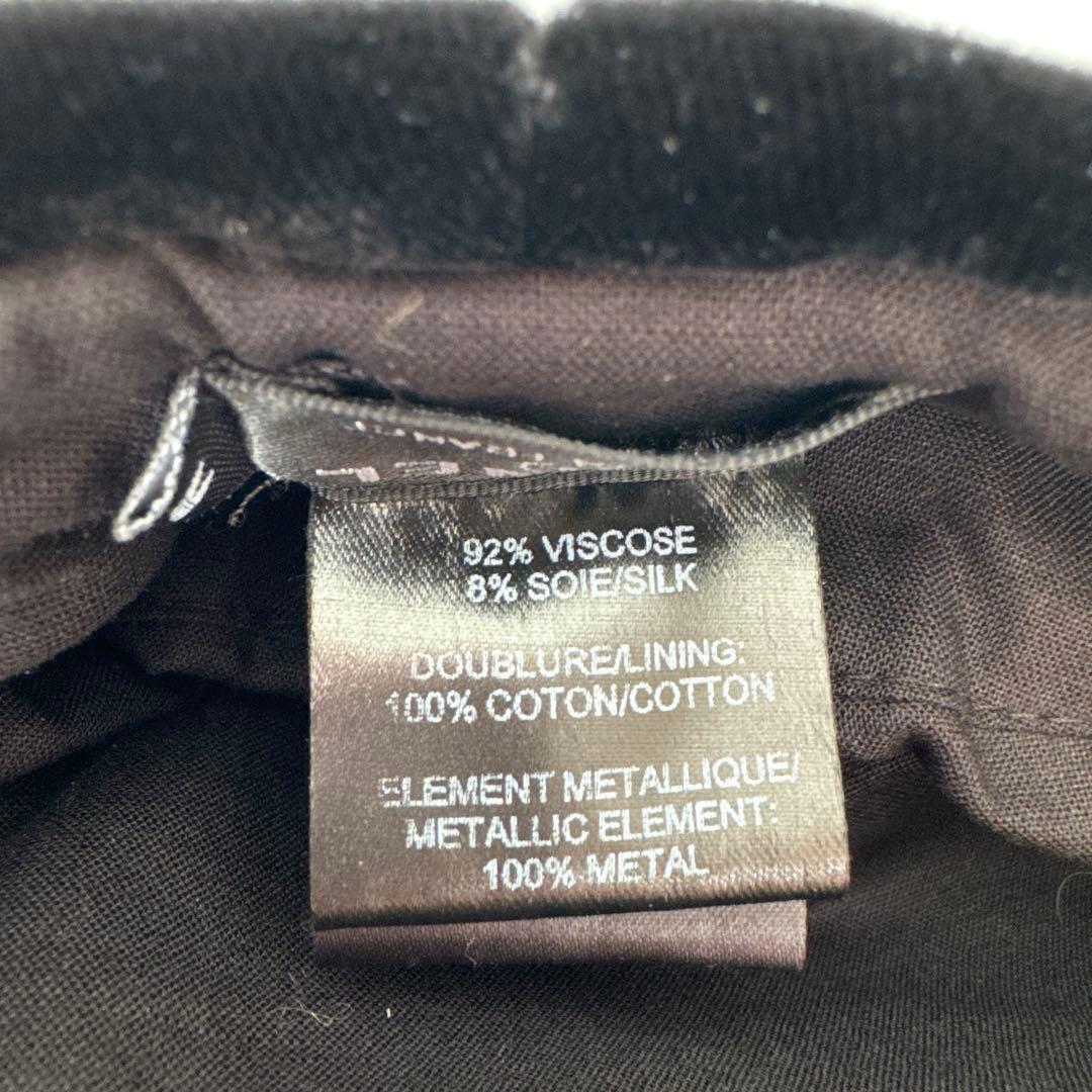 CHANEL シャネル ベレー帽 帽子 ハット Mサイズ ベルベット 黒