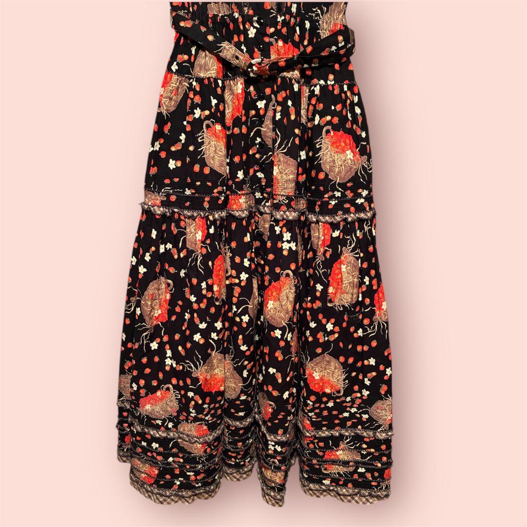 ピンクハウス　カゴいちご　ワンピース