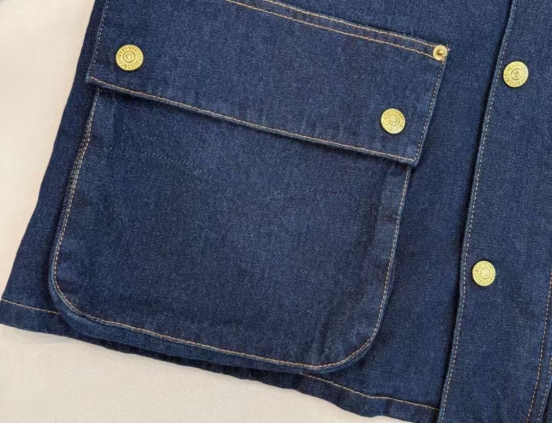 Barbour × Levi's ネイビー デニム カバーオール Sサイズ