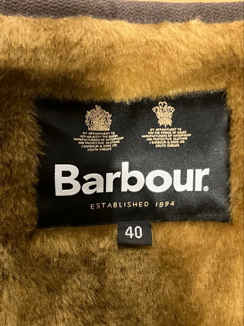 Barbour フロントジップファーライナーベスト40 定価27,500円