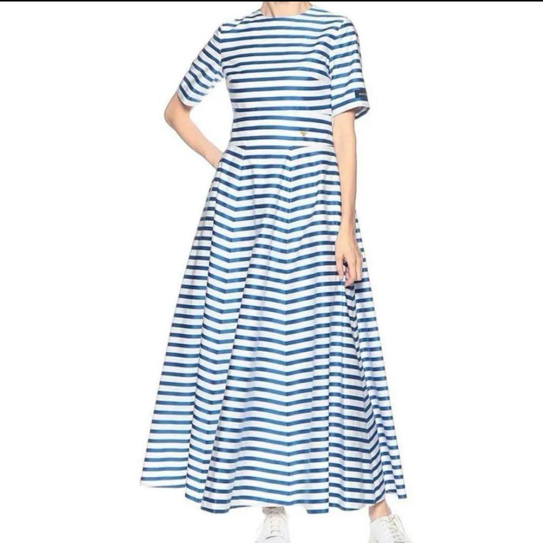 【定価¥108,900】フィット＆フレアワンピース/MADISON BLUE