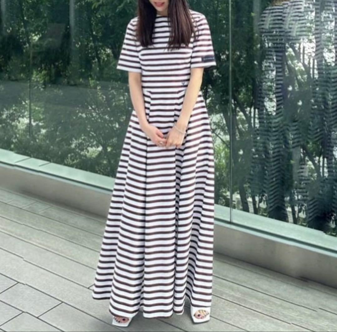 【定価¥108,900】フィット＆フレアワンピース/MADISON BLUE