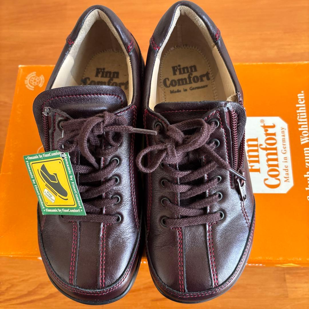 新品.未使用　フィンコンフォート　本革　OTARU 22、7 インソール付き