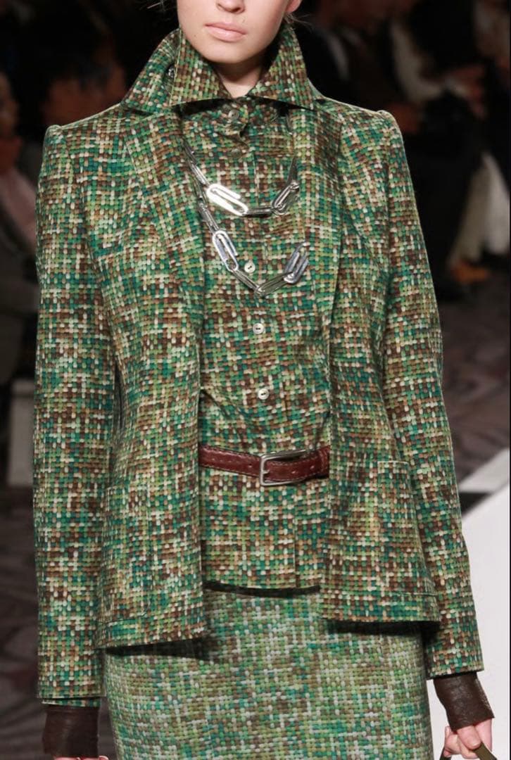 u*3様 【極美品】TAE ASHIDA エトロ生地ツィード柄プリントジャケット