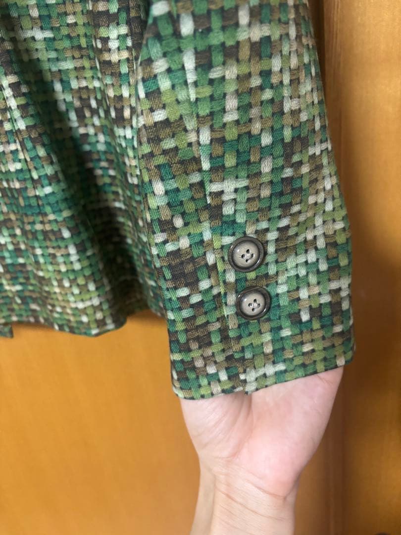 u*3様 【極美品】TAE ASHIDA エトロ生地ツィード柄プリントジャケット