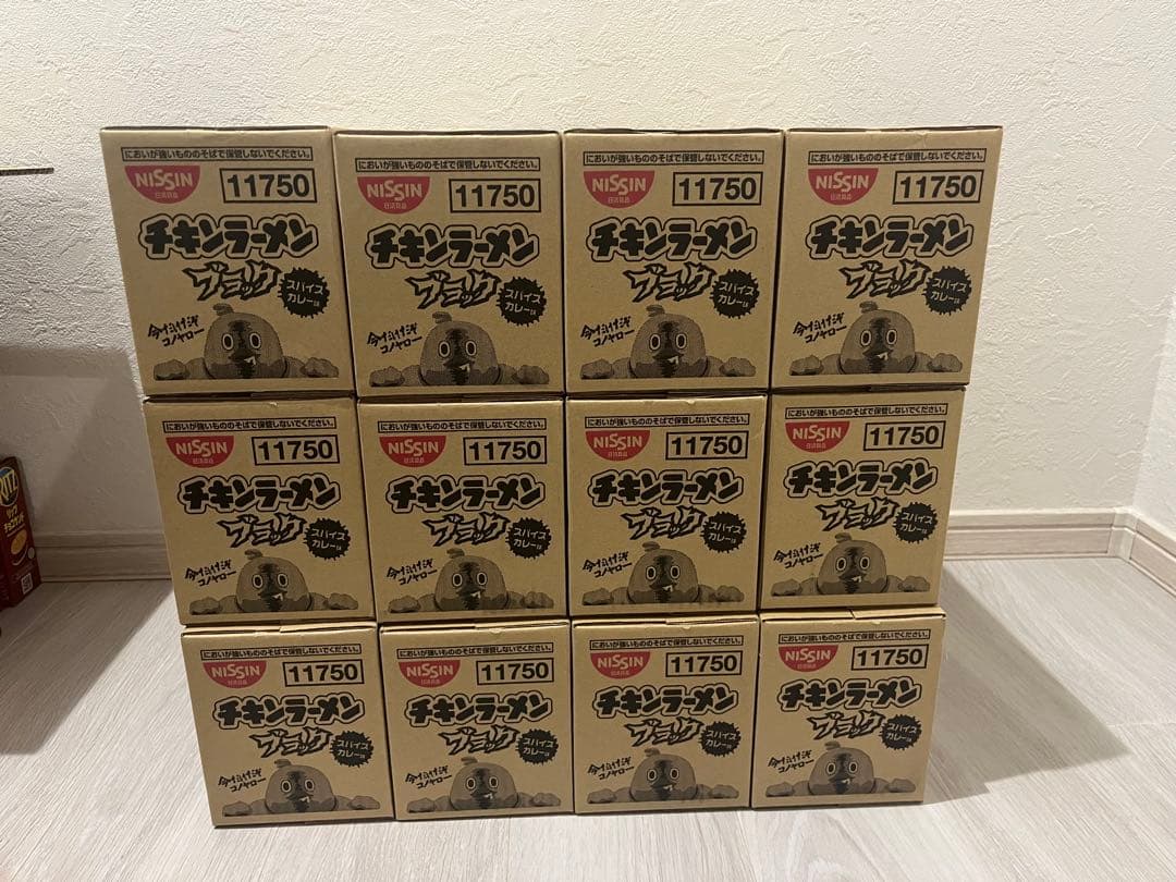 チキンラーメンブラック120食分（10個入り12箱）