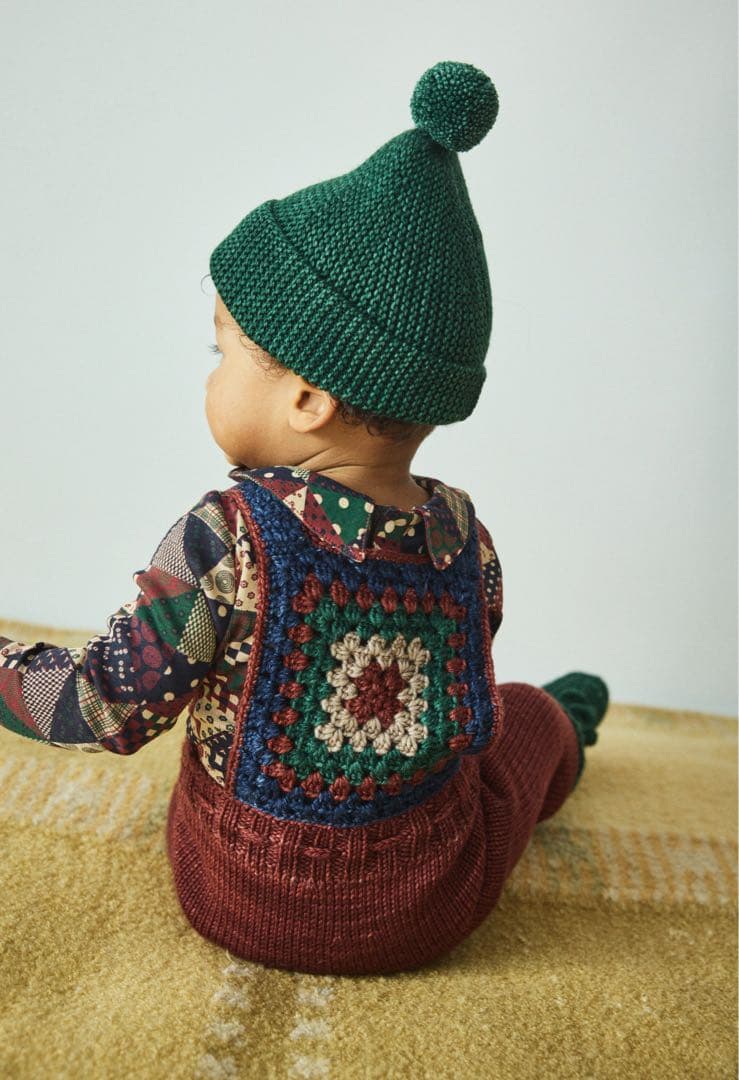 Misha & Puff パッチワーク　ロンパース　9-12M