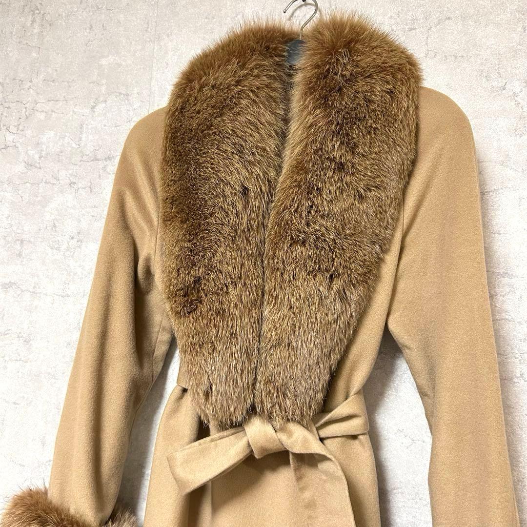 j&r selection カシミヤ100% ブルーフォックス　ロングコート