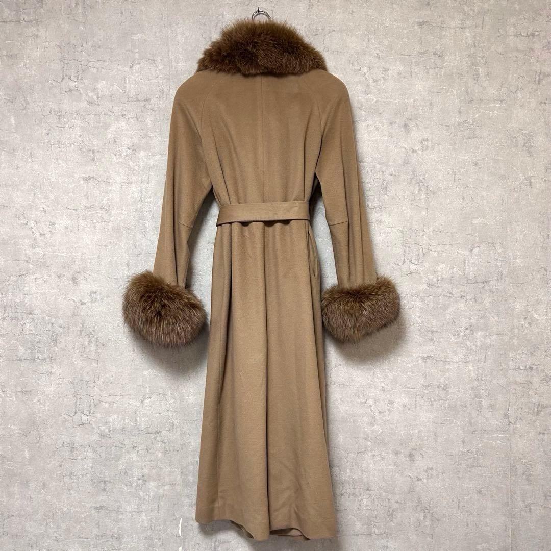 j&r selection カシミヤ100% ブルーフォックス　ロングコート