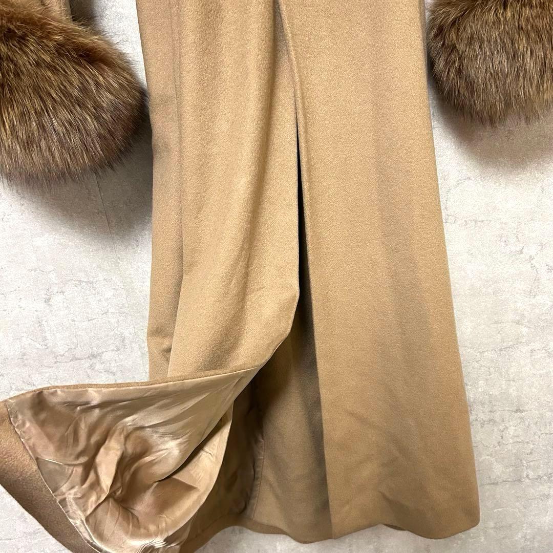 j&r selection カシミヤ100% ブルーフォックス　ロングコート