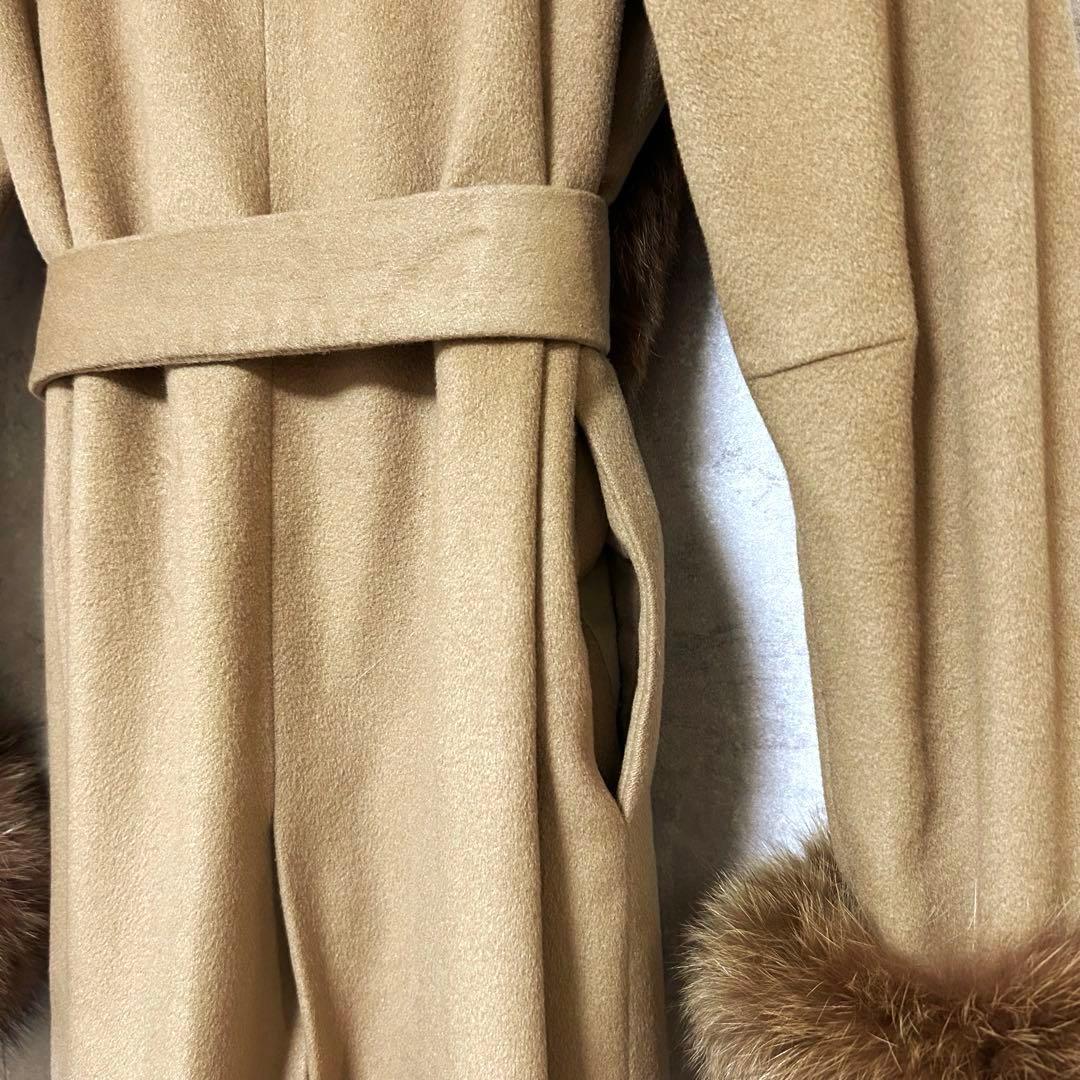 j&r selection カシミヤ100% ブルーフォックス　ロングコート